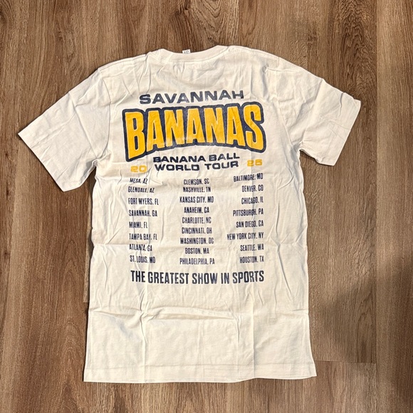 Savannah Bananas 2025 Tee Shirt - NWOT - Small - Picture 2 of 3